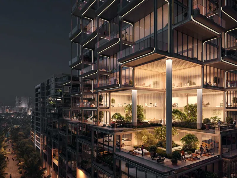Spectacular New-Build Apartments and Duplexes in a Sculptural Architectural Tower with Skyline Views in Meydan, Dubai