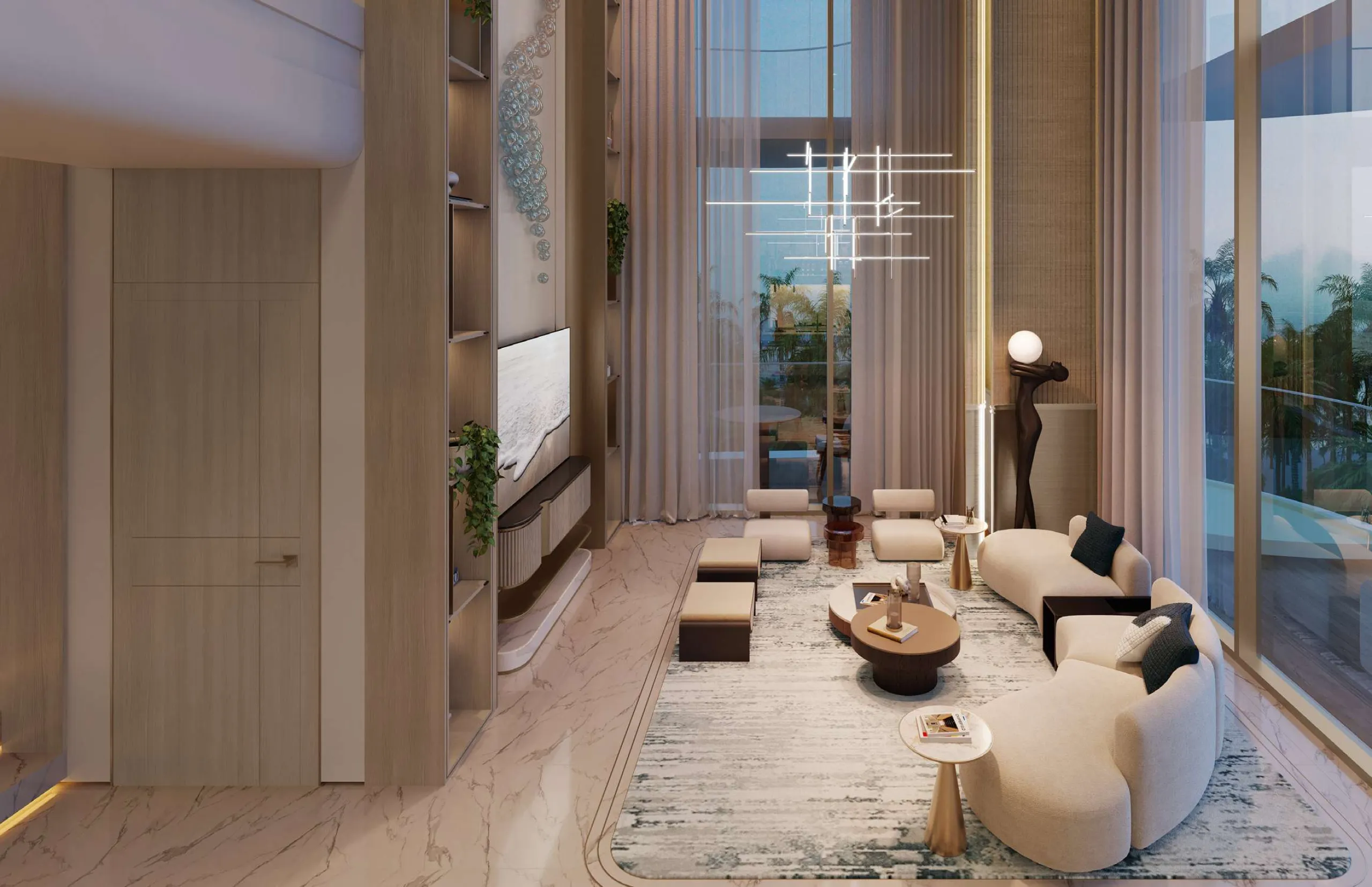 Spectacular Fully Furnished New-Build Apartments and Duplexes with Glass-Bottom Rooftop Pool on Dubai Islands, Dubai
