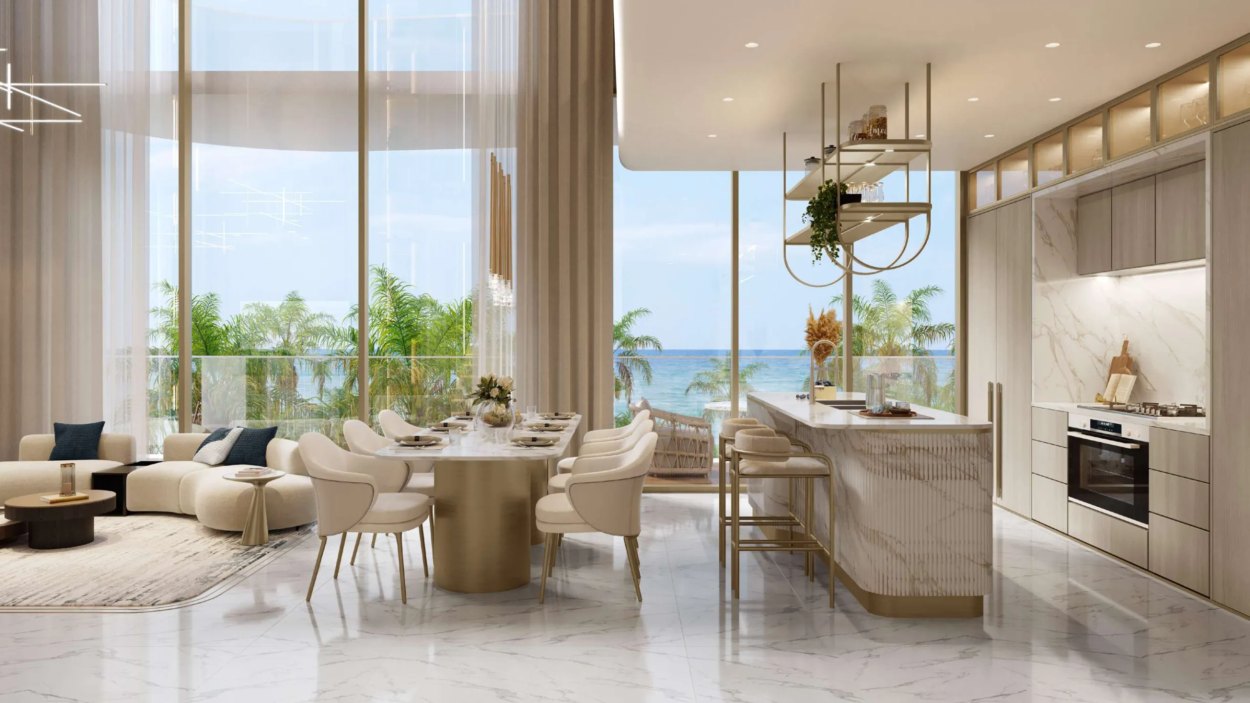Spectacular Fully Furnished New-Build Apartments and Duplexes with Glass-Bottom Rooftop Pool on Dubai Islands, Dubai
