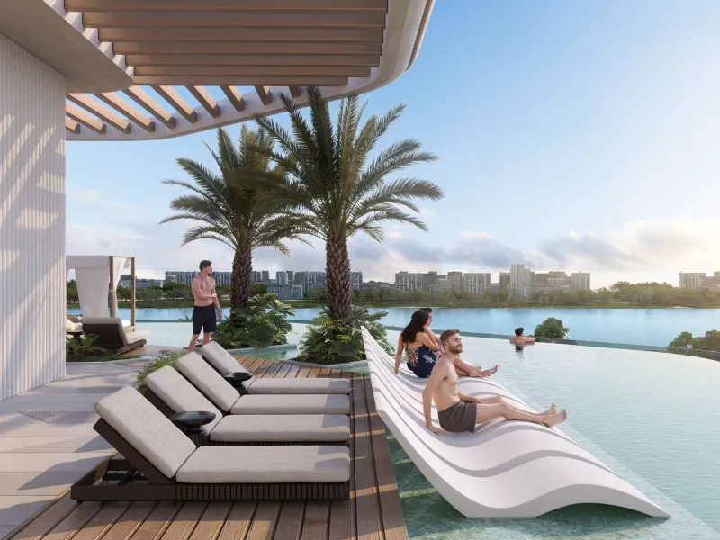 Spectacular Fully Furnished New-Build Apartments and Duplexes with Glass-Bottom Rooftop Pool on Dubai Islands, Dubai