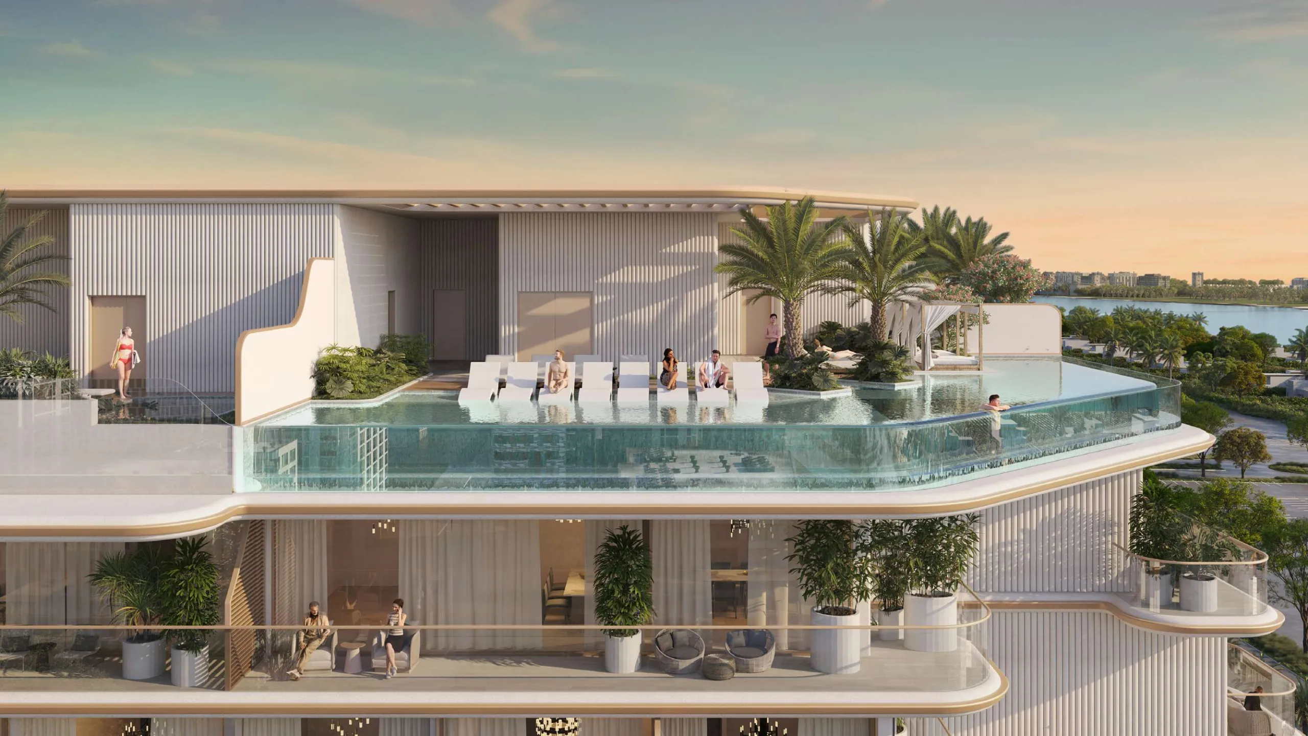 Spectacular Fully Furnished New-Build Apartments and Duplexes with Glass-Bottom Rooftop Pool on Dubai Islands, Dubai