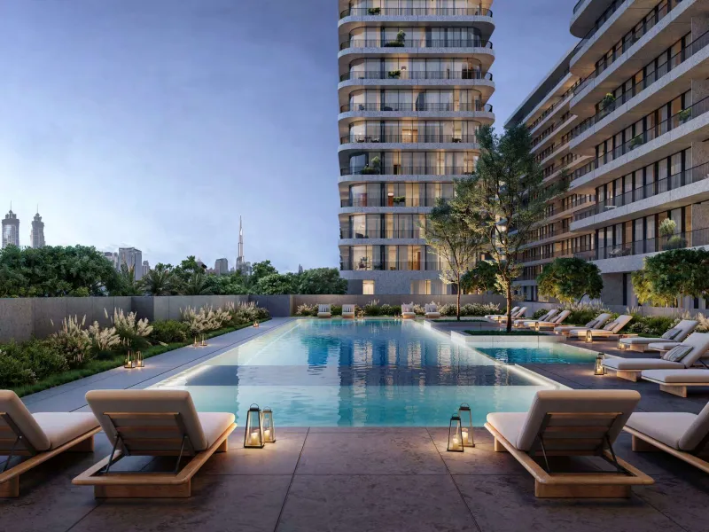 Exklusive Neubau-Apartments mit Hotelservice, fünf Pools, Spa und privatem Concierge neben dem Al Safa Park in Al Wasl, Dubai