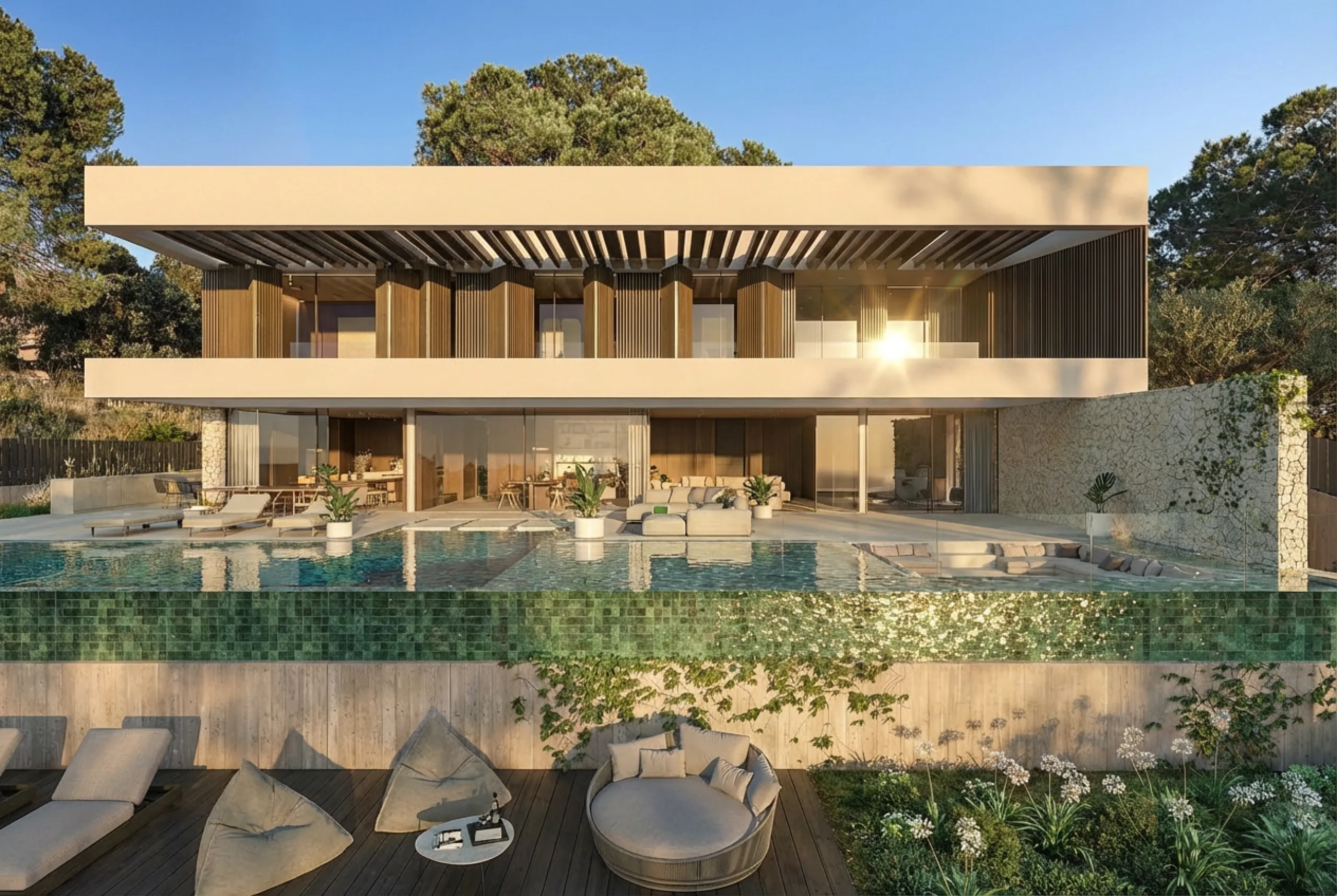 Villa de lujo de diseño con vistas al mar en Sant Andreu de Llavaneres, Barcelona
