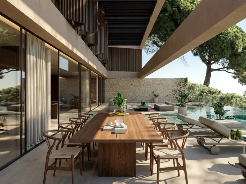 Villa de lujo de diseño con vistas al mar en Sant Andreu de Llavaneres, Barcelona