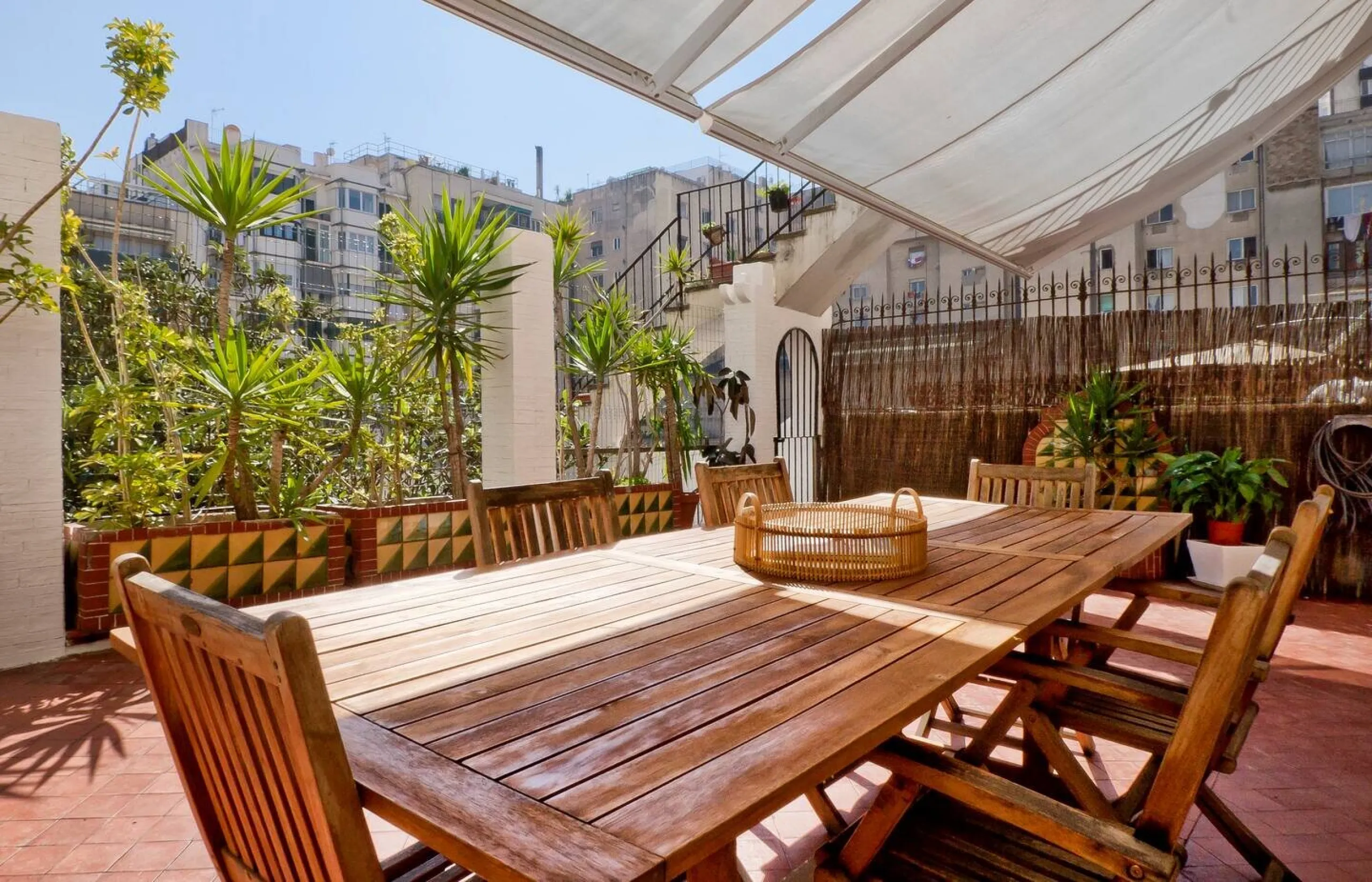 Elegant Modernist Apartment with Terrace in Central Barcelona