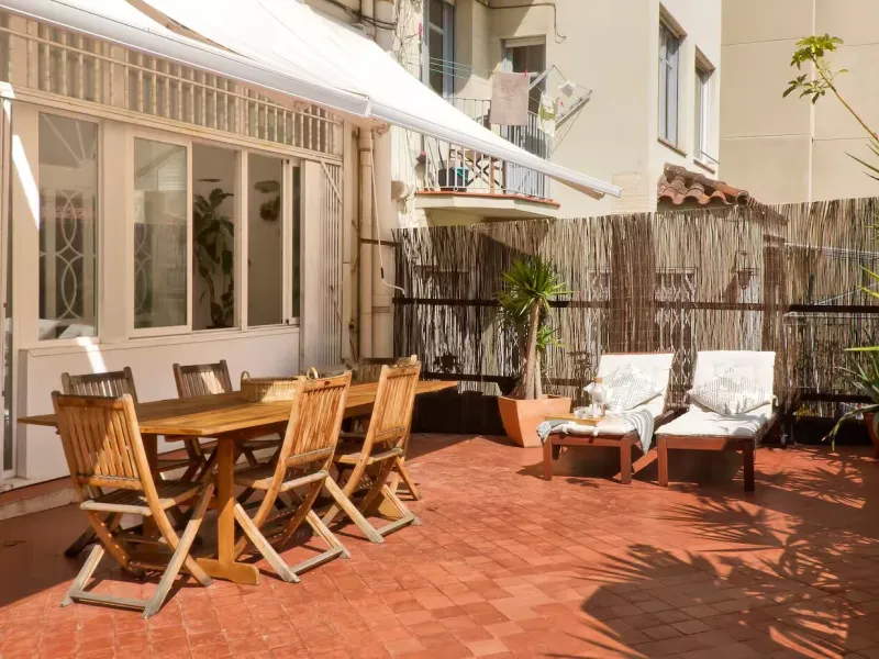 Elegant Modernist Apartment with Terrace in Central Barcelona