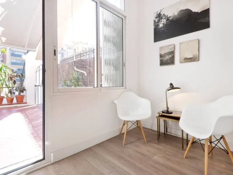Elegant Modernist Apartment with Terrace in Central Barcelona