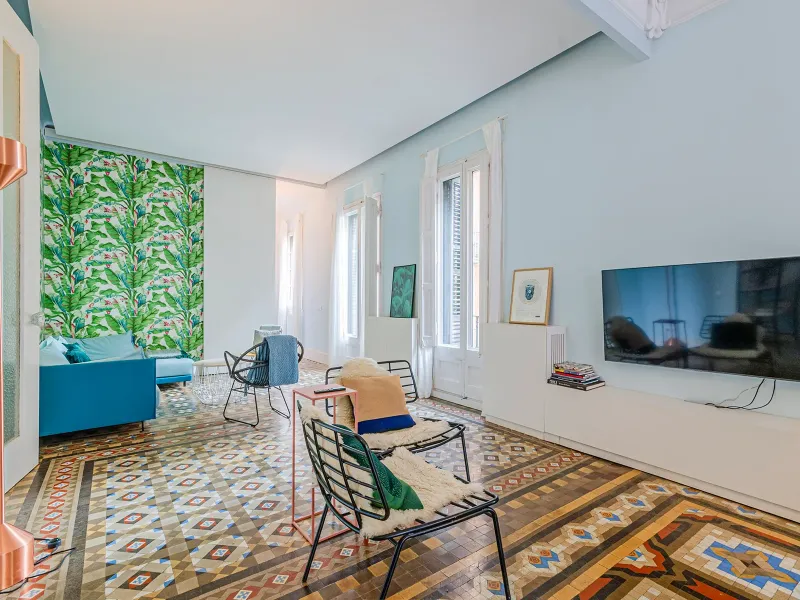 Elegante piso con licencia turística y terraza en Barcelona