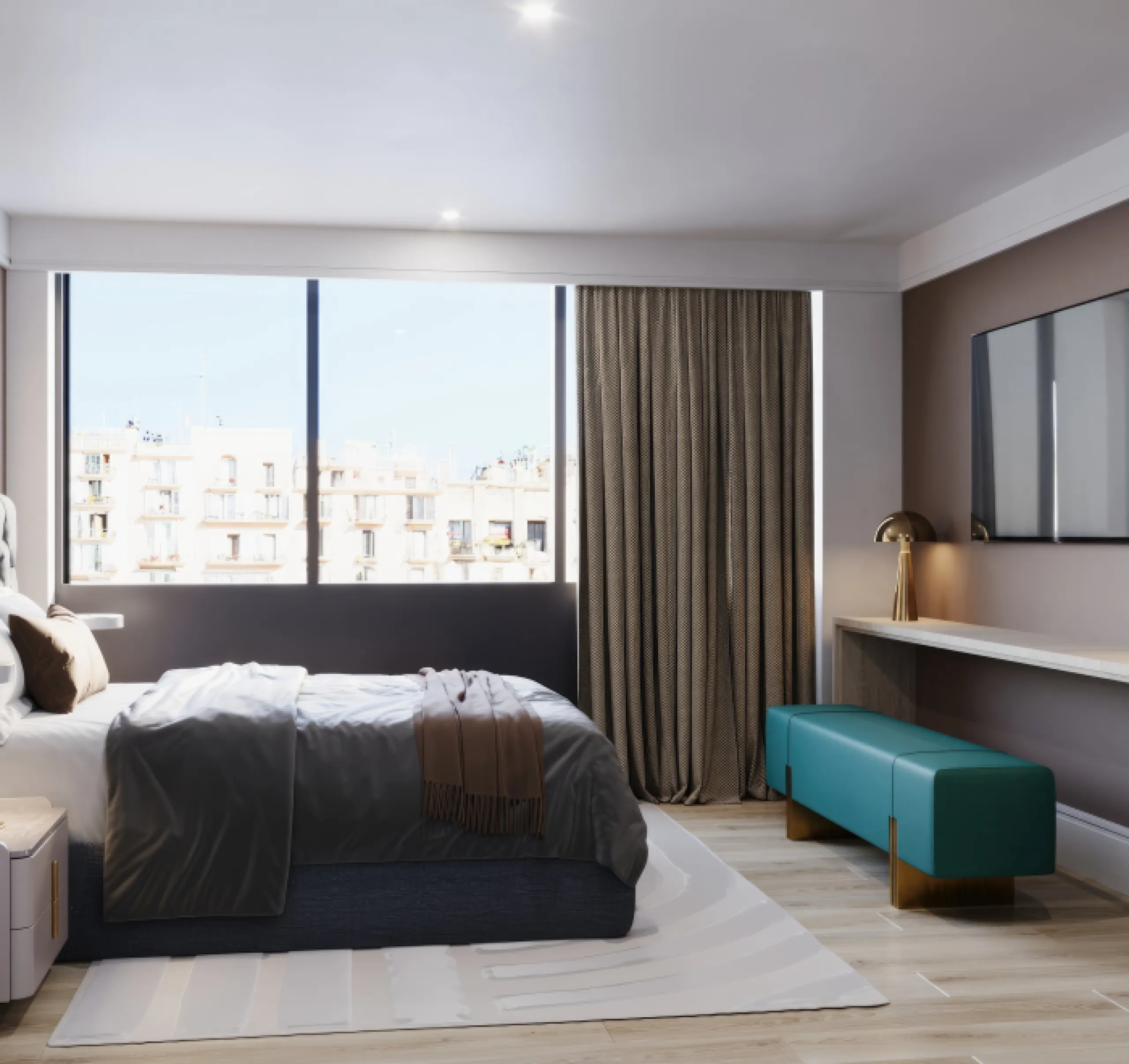 Apartments under construction in the Sagrada Familia area, Barcelona