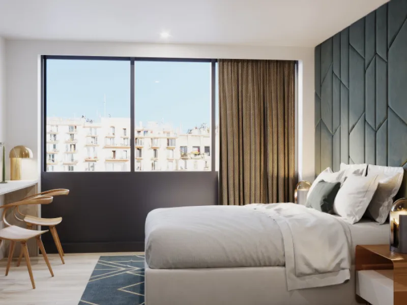Apartments under construction in the Sagrada Familia area, Barcelona