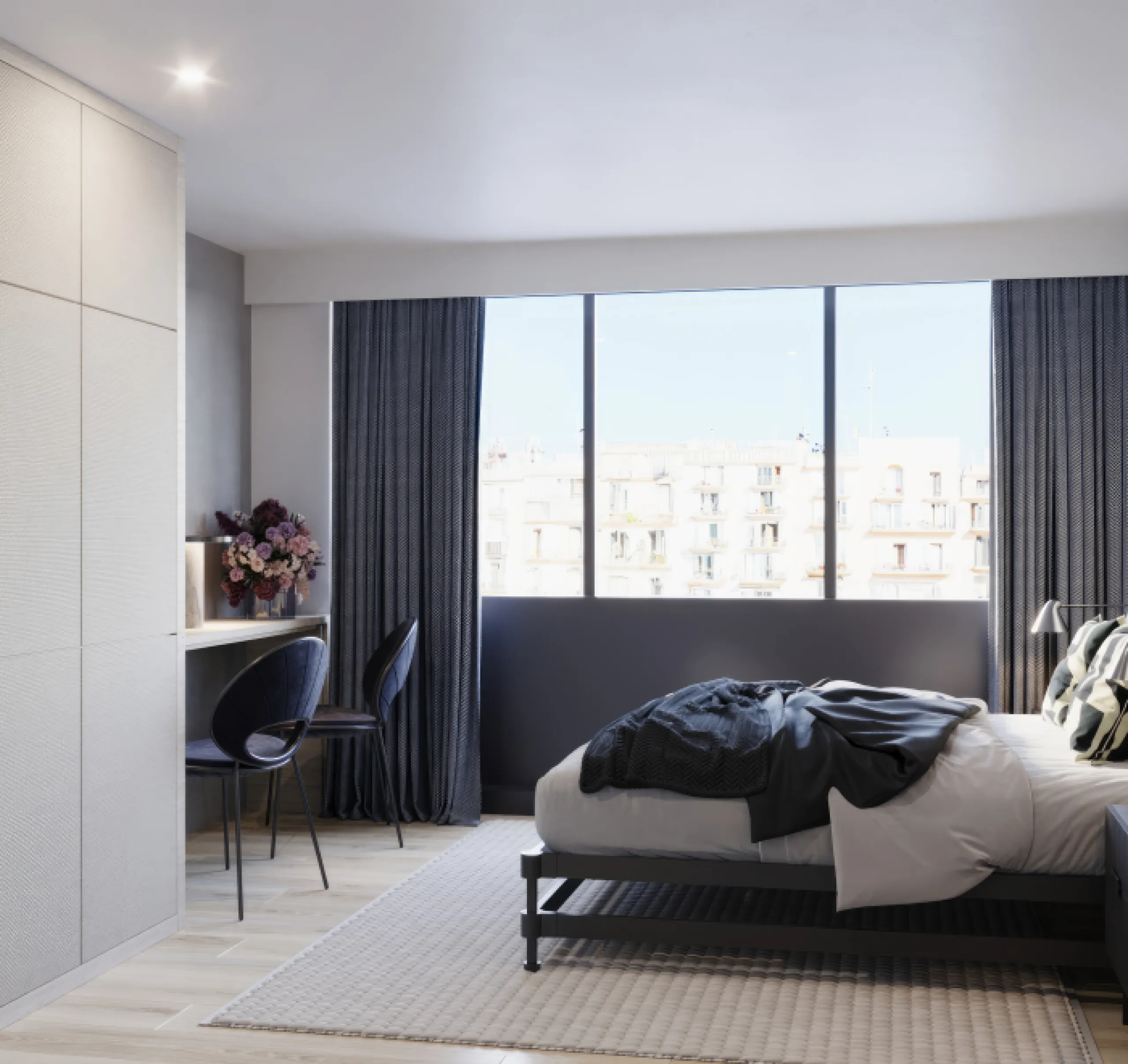 Apartments under construction in the Sagrada Familia area, Barcelona