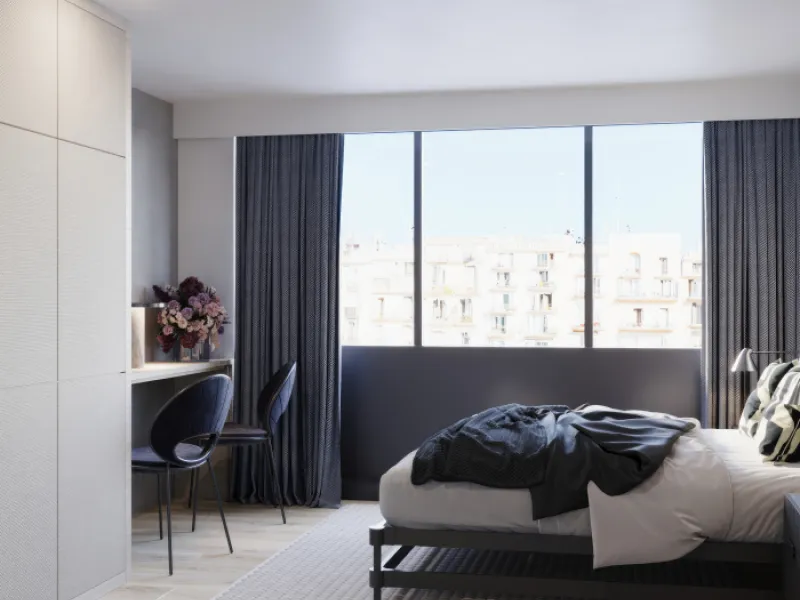 Apartments under construction in the Sagrada Familia area, Barcelona