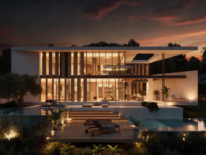 Villa de lujo en construcción en Premia de Dalt, Barcelona