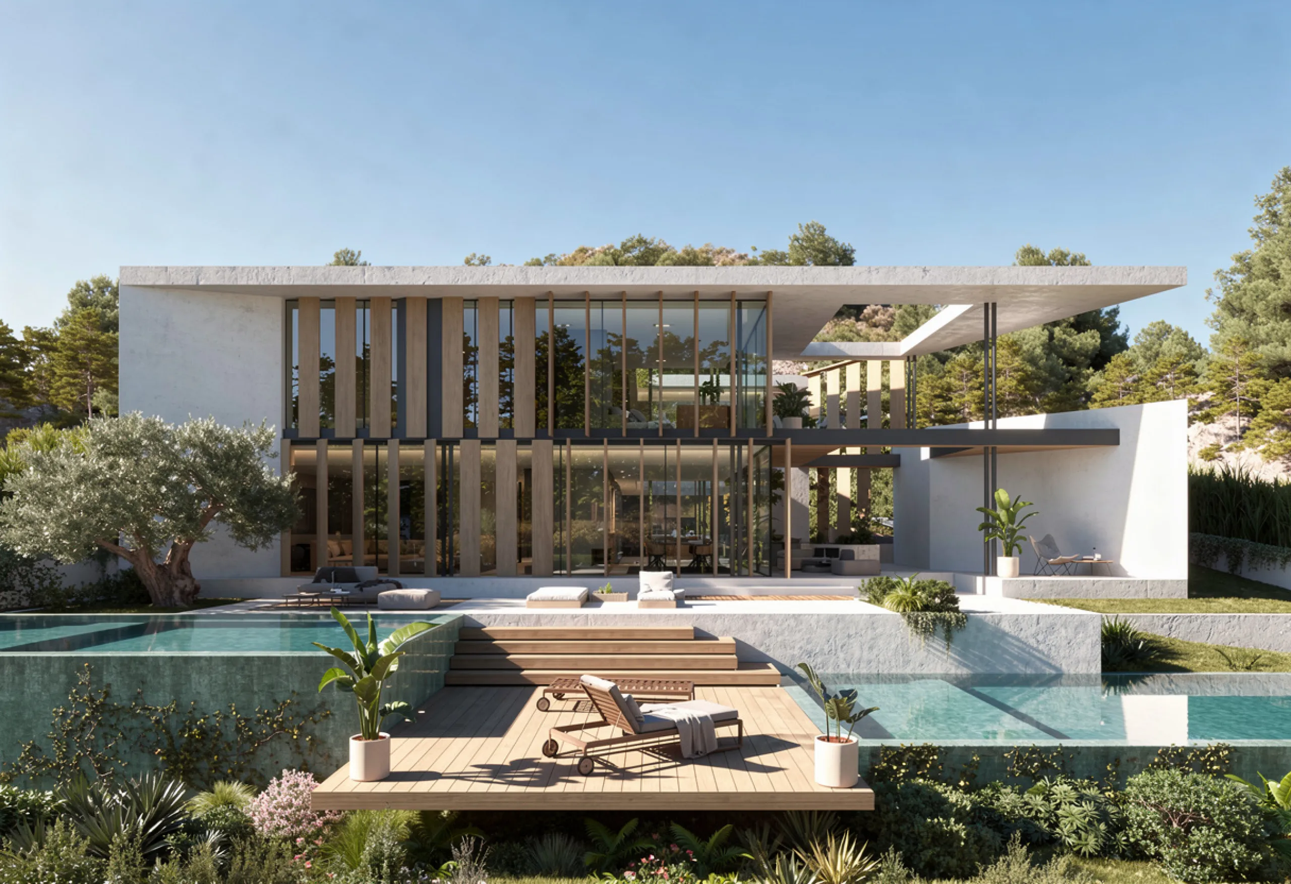 Villa de lujo en construcción en Premia de Dalt, Barcelona
