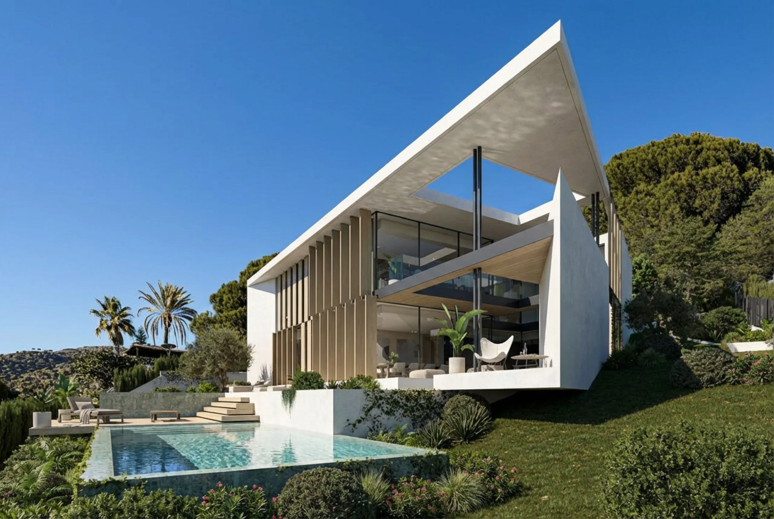 Villa de lujo en construcción en Premia de Dalt, Barcelona