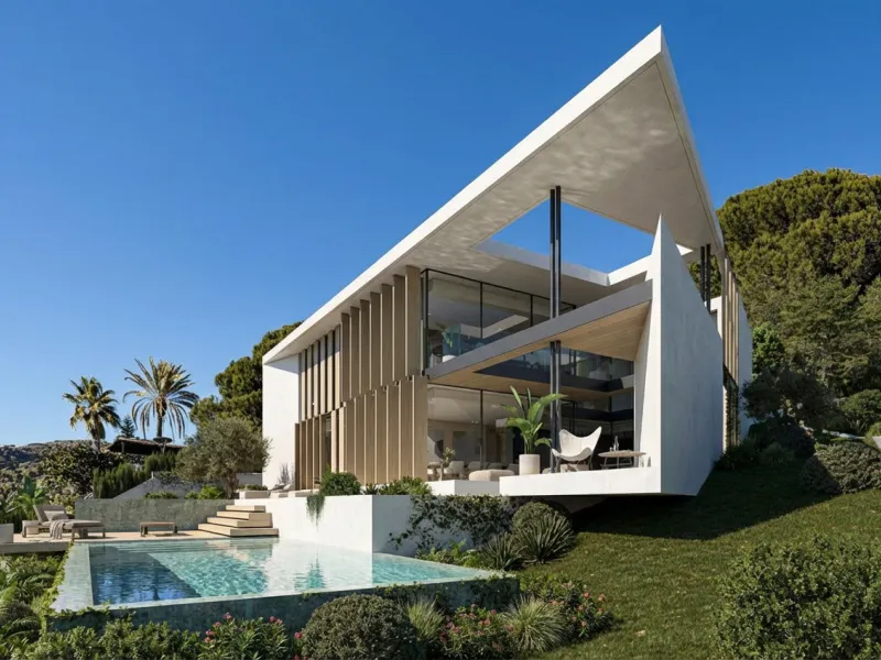 Villa de lujo en construcción en Premia de Dalt, Barcelona