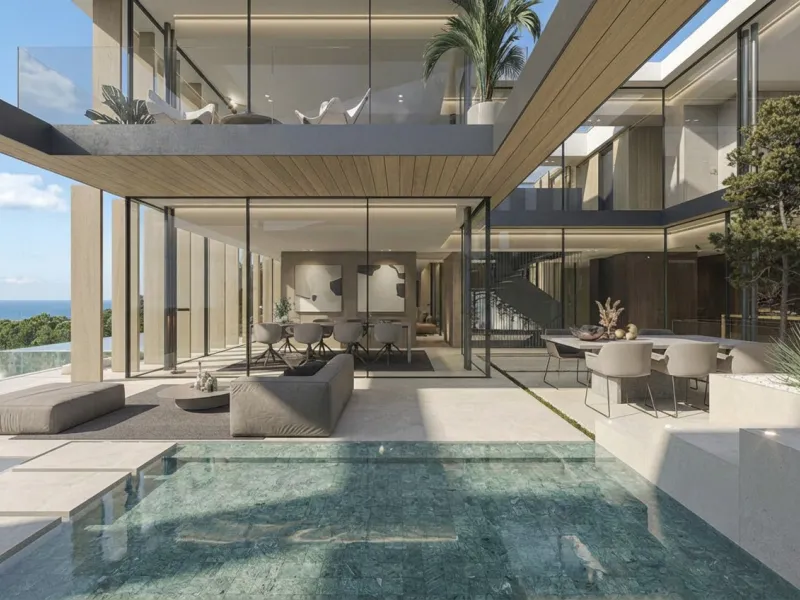 Villa de lujo en construcción en Premia de Dalt, Barcelona