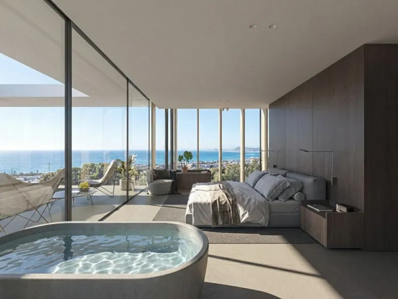 Villa de lujo en construcción en Premia de Dalt, Barcelona