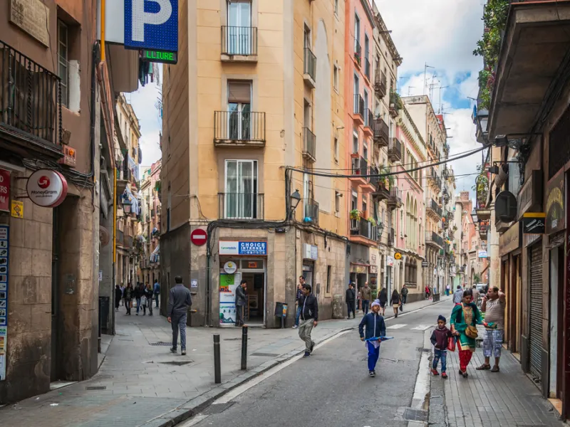 Apartment Building in the Old Town Area, Barcelona