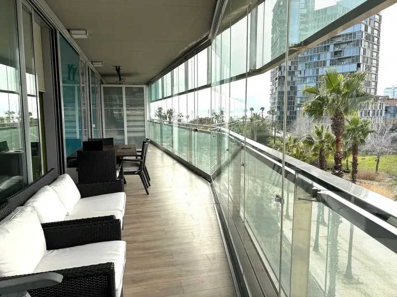 Magnificent Apartment on the First Line of the Sea in the Diagonal Mar Area, Barcelona