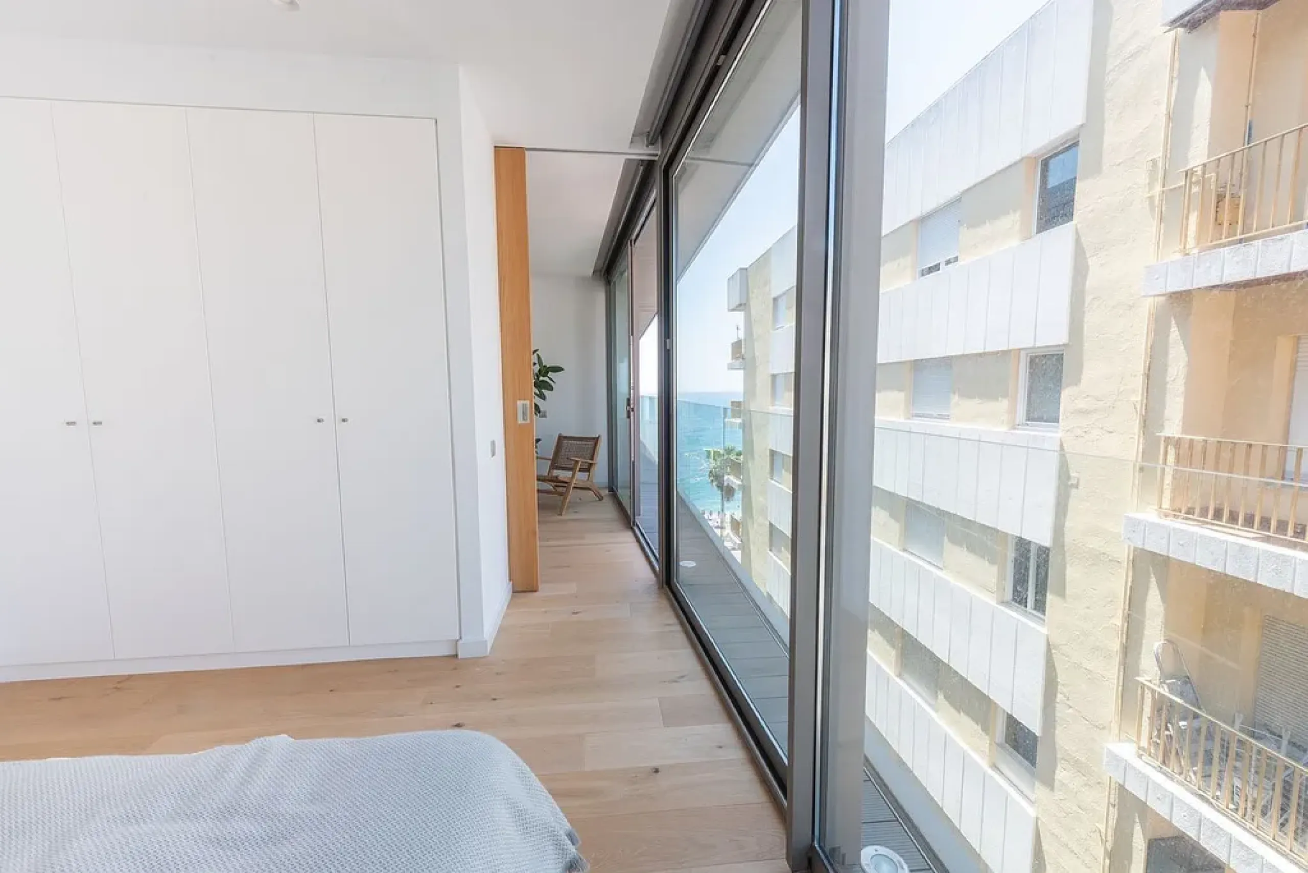 Comfortable apartments in a complex on the first line of the sea in Lloret de Mar, Costa Brava 