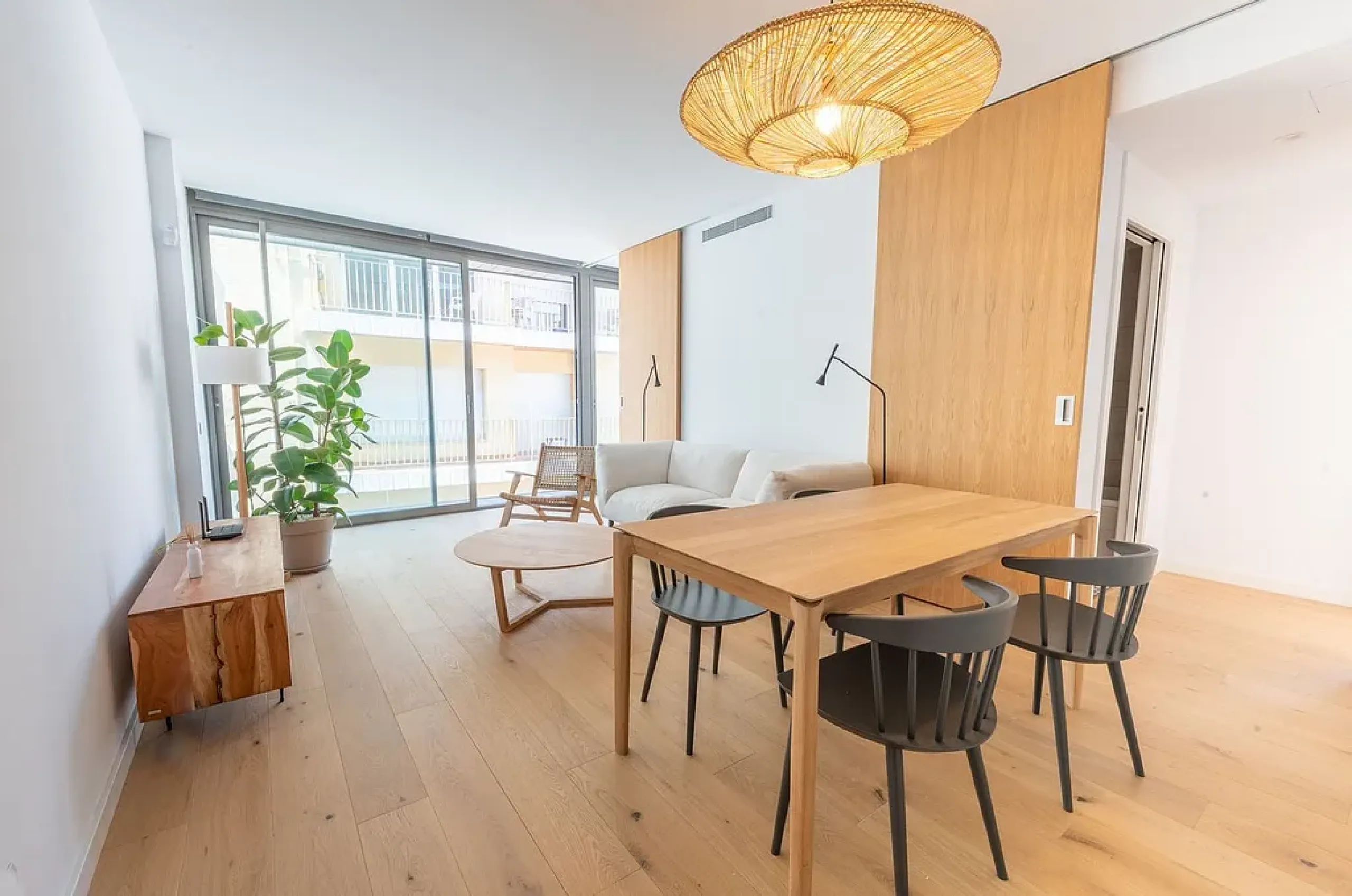 Comfortable apartments in a complex on the first line of the sea in Lloret de Mar, Costa Brava 