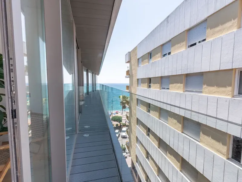 Comfortable apartments in a complex on the first line of the sea in Lloret de Mar, Costa Brava 