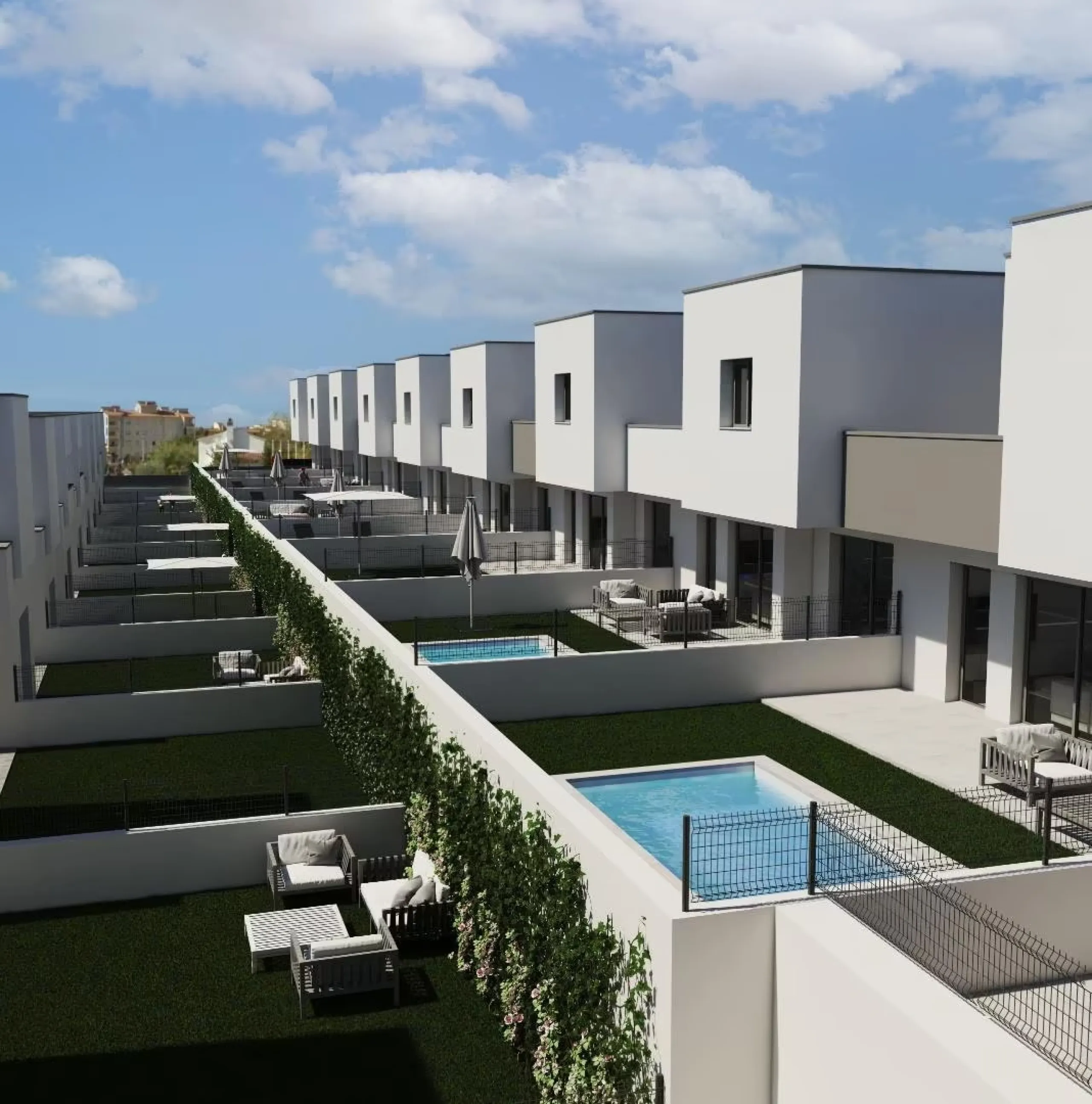 Designer Townhouses Under Construction in Roda-de-Bara, Costa Dorada