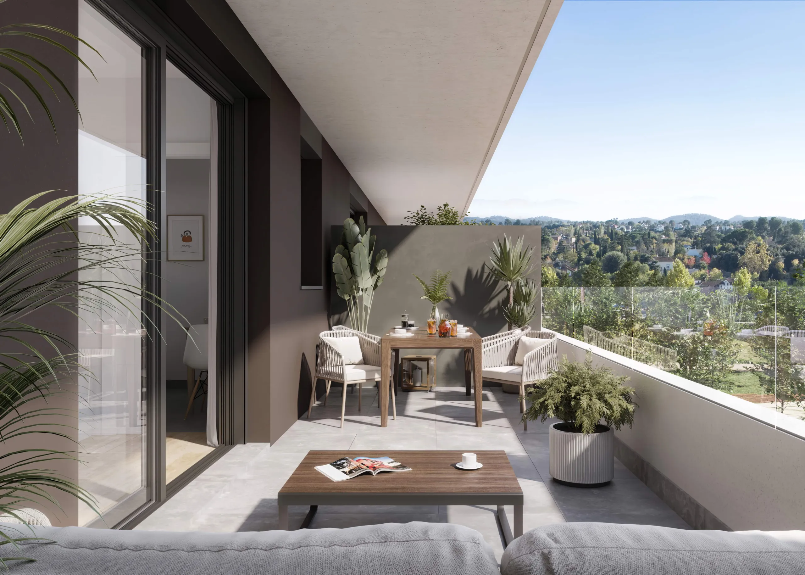 Modern flats under construction in the prestigious town of Sant Cugat del Valles, Barcelona