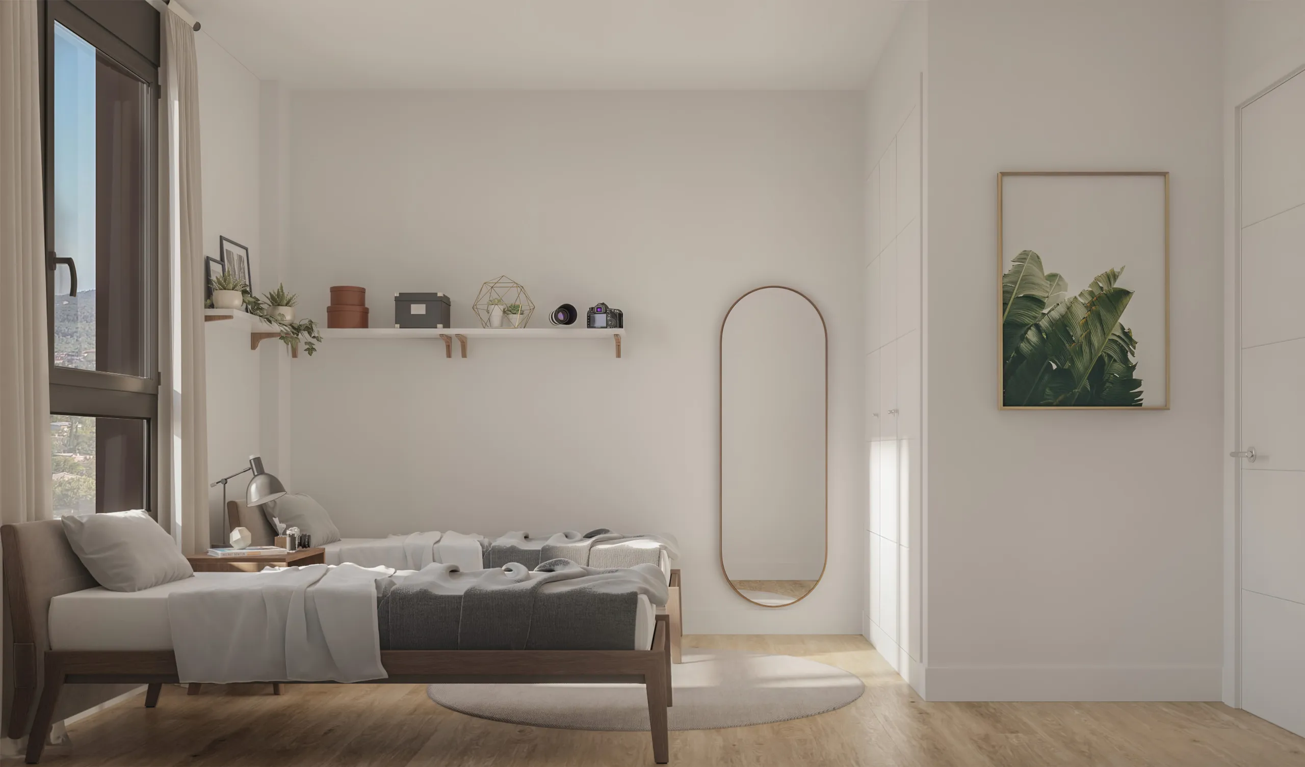Modern flats under construction in the prestigious town of Sant Cugat del Valles, Barcelona