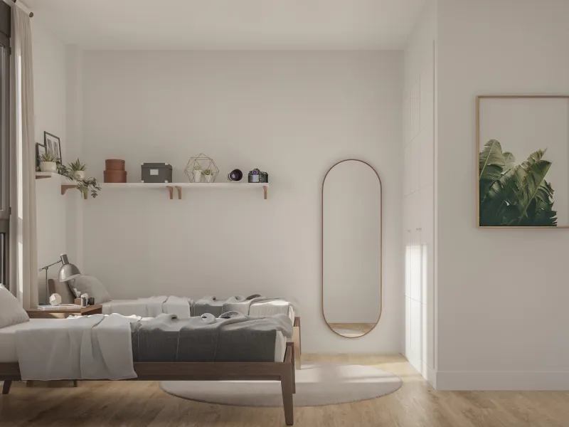 Modern flats under construction in the prestigious town of Sant Cugat del Valles, Barcelona