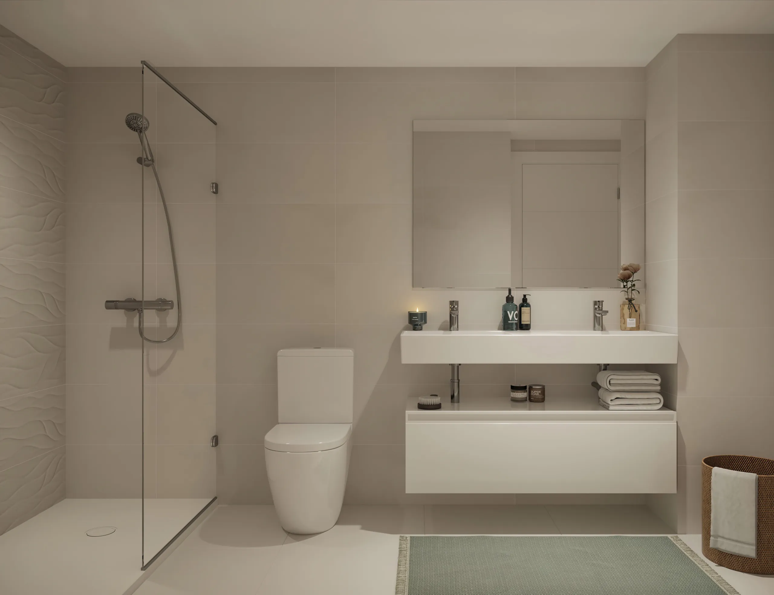 Modern flats under construction in the prestigious town of Sant Cugat del Valles, Barcelona