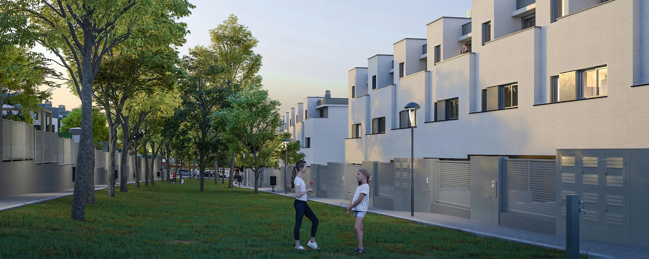 Modern Townhouses Under Construction in Rubí, Barcelona
