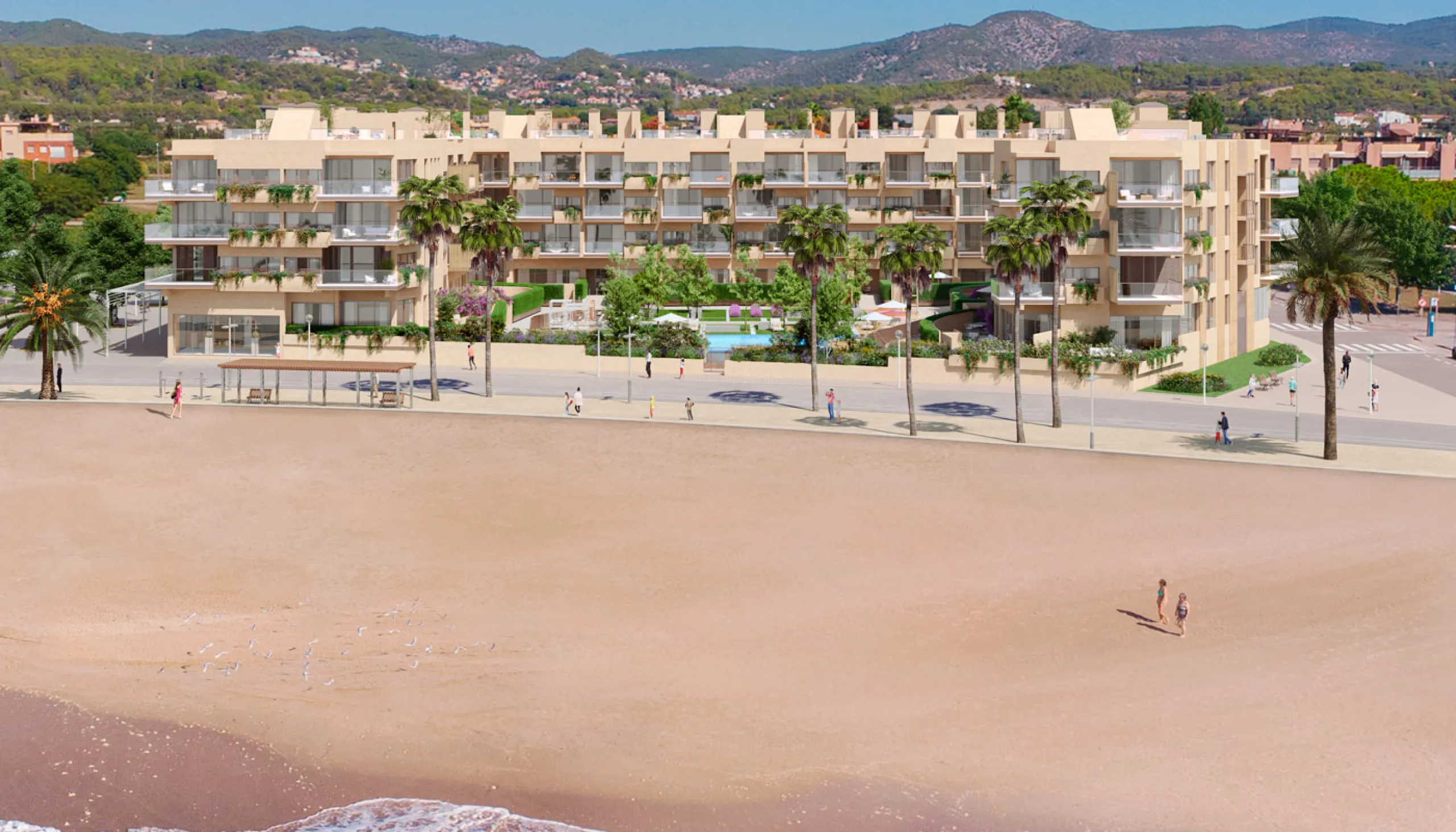 First Line of the Sea! Designer Apartments Under Construction in Cubelles, Barcelona