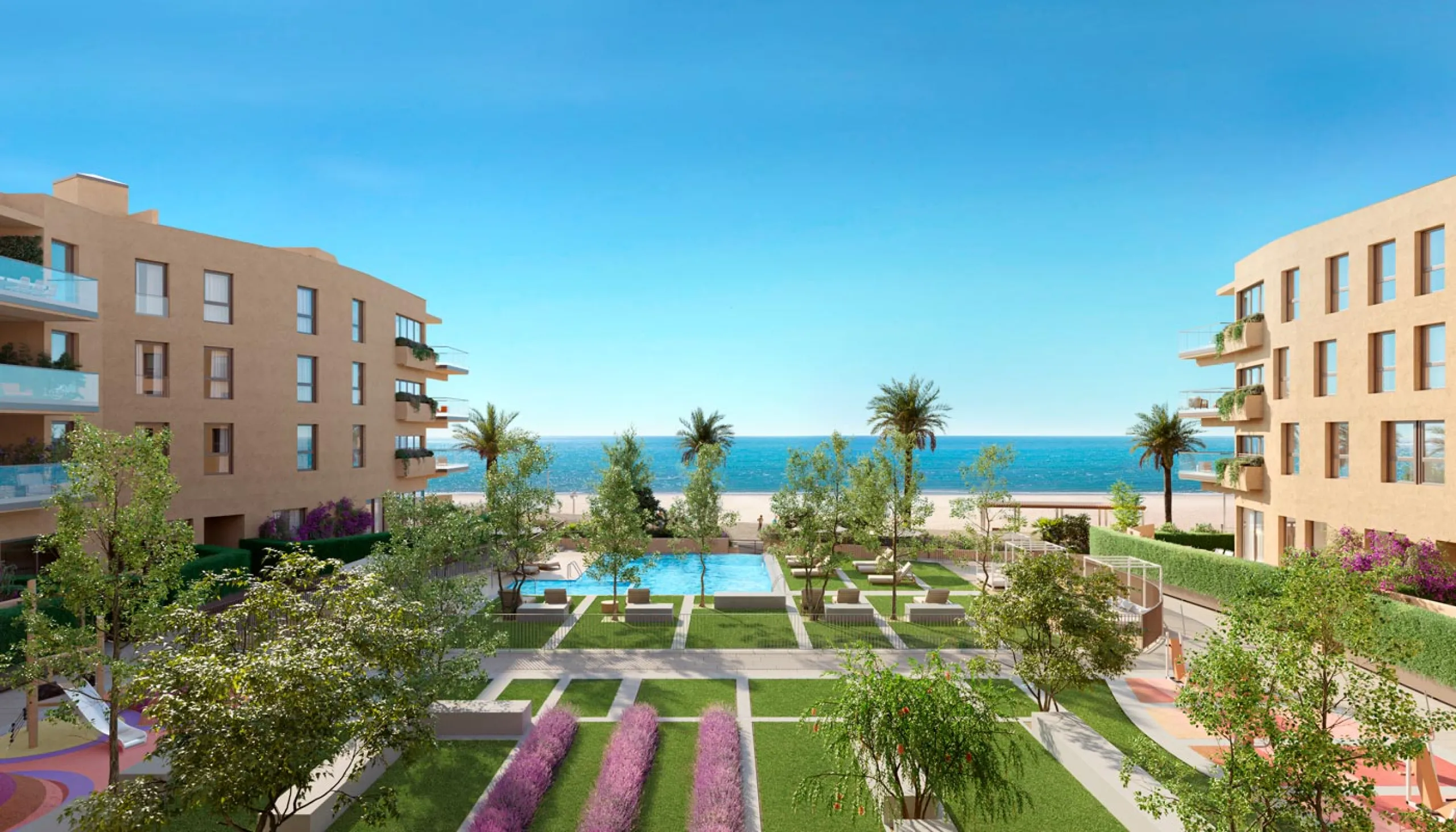 First Line of the Sea! Designer Apartments Under Construction in Cubelles, Barcelona