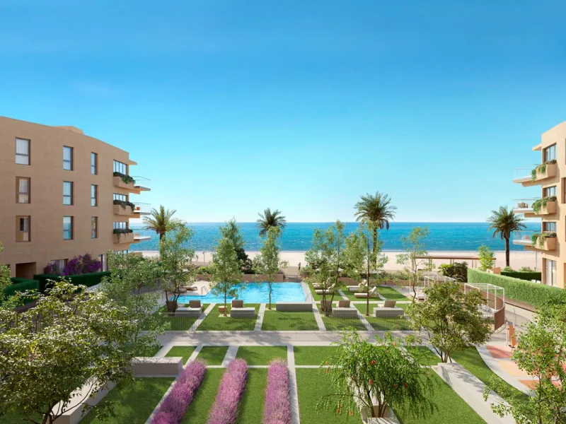 First Line of the Sea! Designer Apartments Under Construction in Cubelles, Barcelona