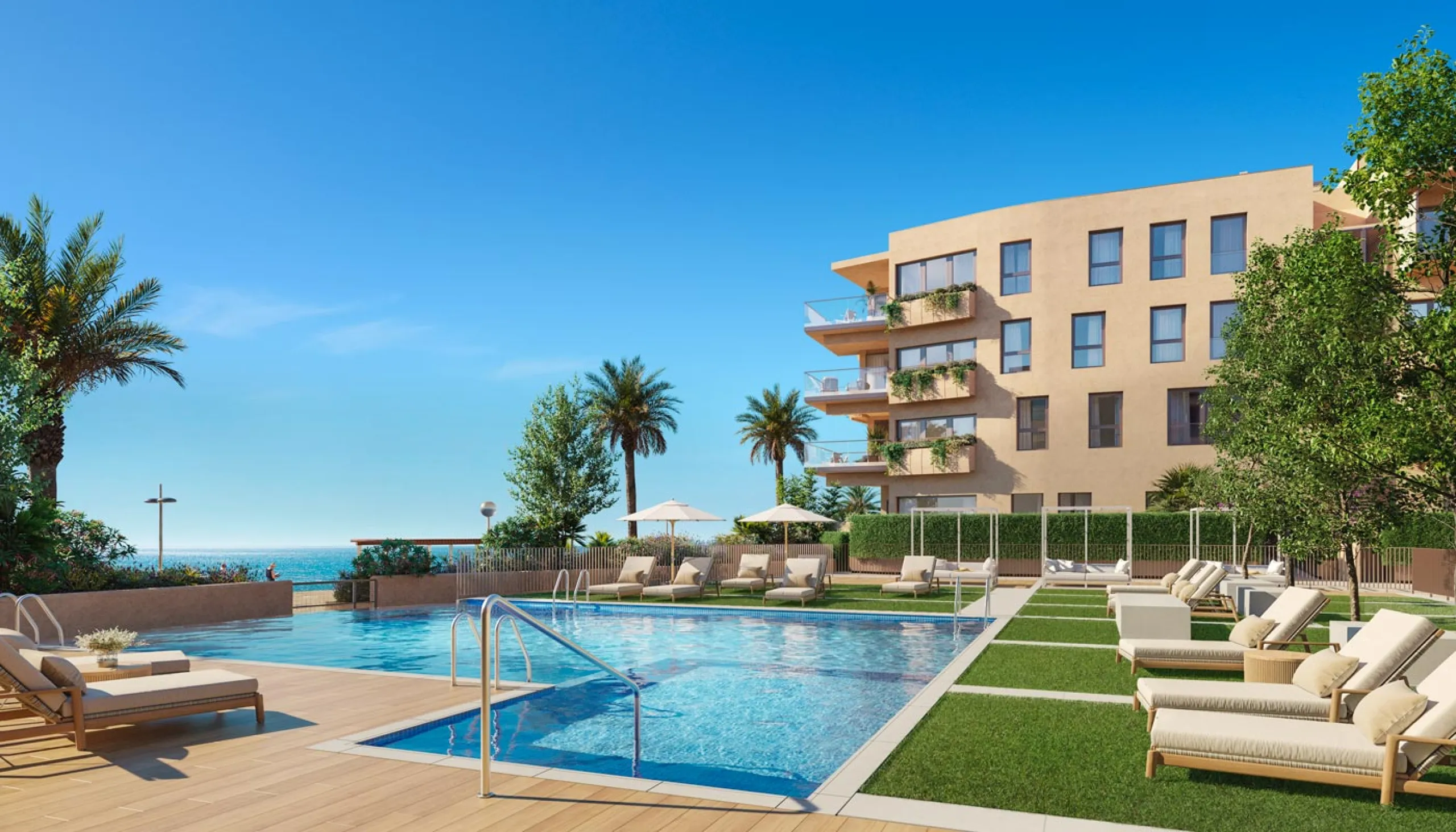 First Line of the Sea! Designer Apartments Under Construction in Cubelles, Barcelona