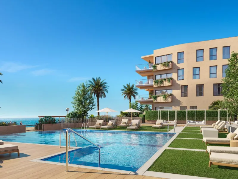 First Line of the Sea! Designer Apartments Under Construction in Cubelles, Barcelona