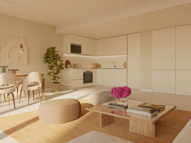 First Line of the Sea! Designer Apartments Under Construction in Cubelles, Barcelona