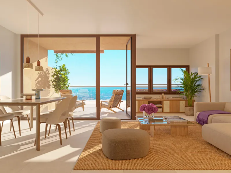First Line of the Sea! Designer Apartments Under Construction in Cubelles, Barcelona