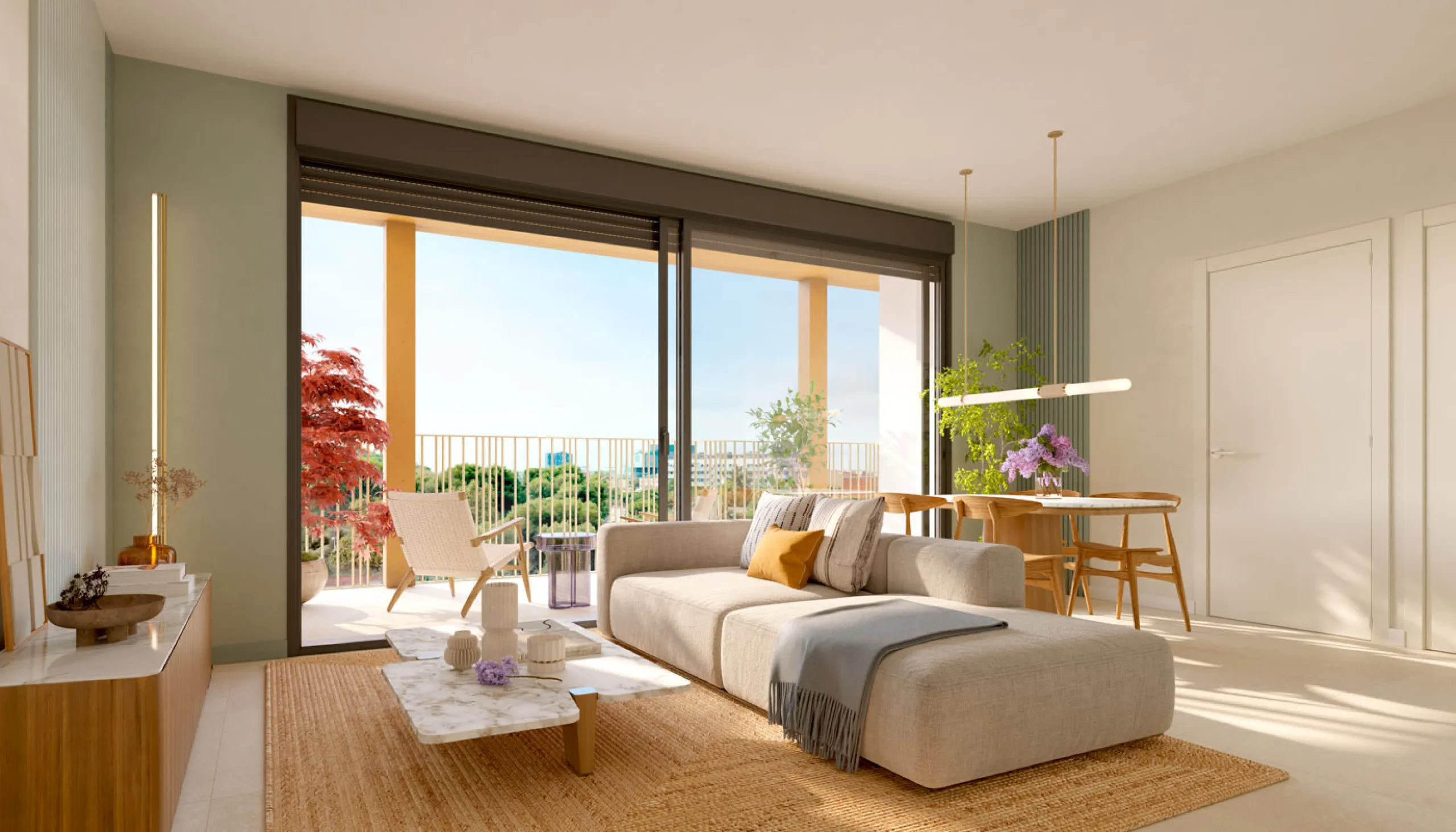 Apartments Under Construction in the Montjuic Area, Barcelona