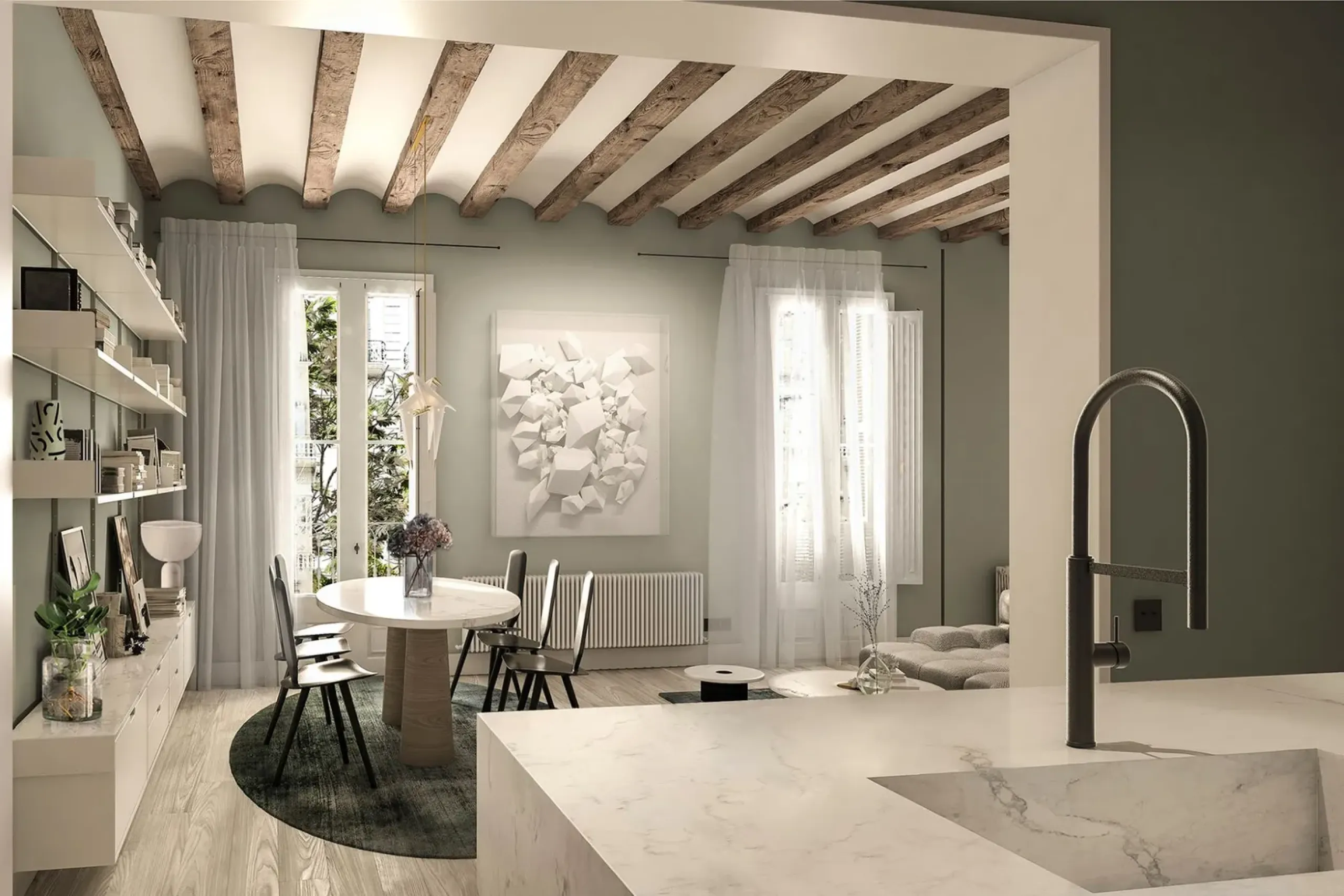 Exclusive Renovated Flats in Barcelona's Emblematic Street