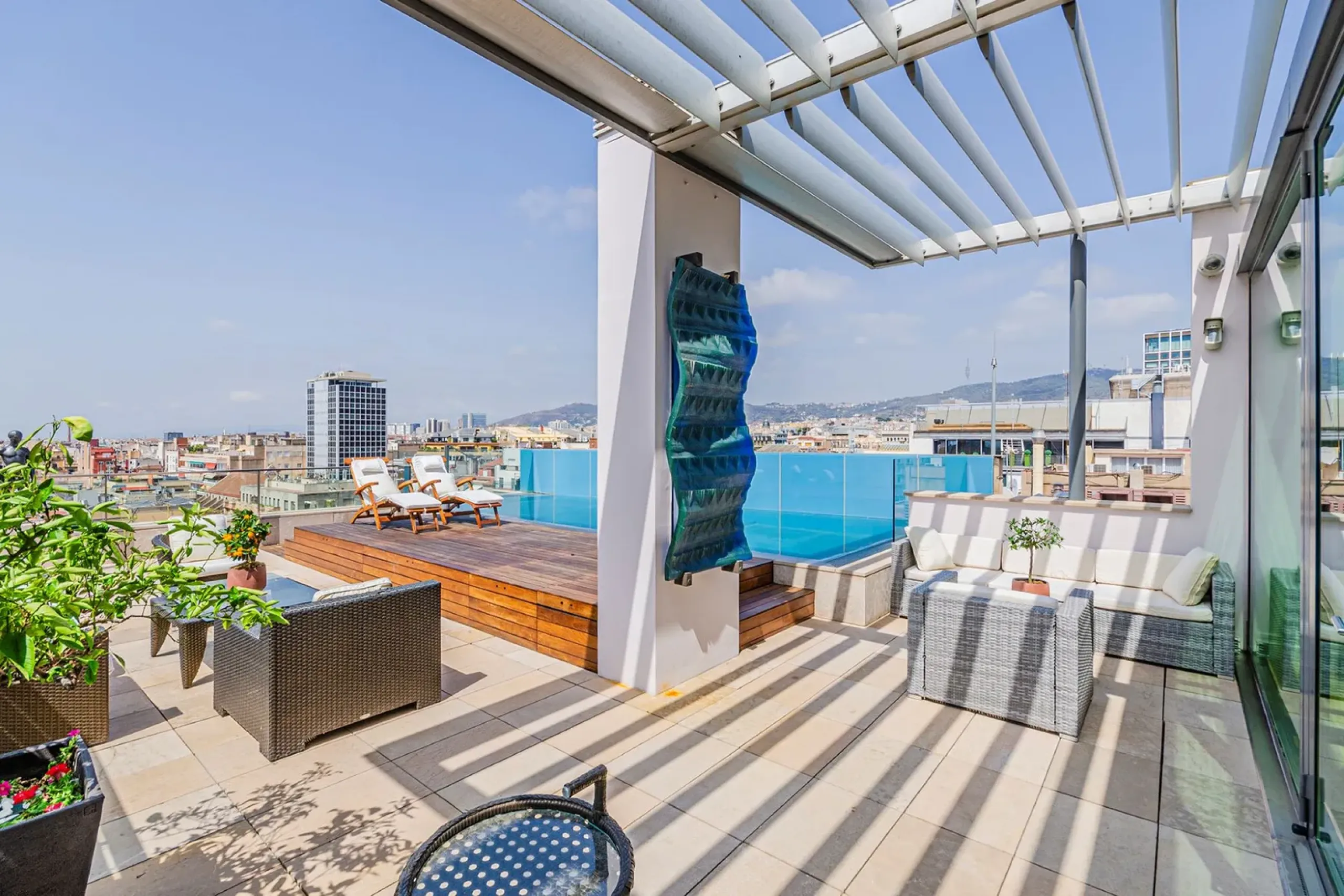 Extraordinary Penthouse With Pool on Passeig de Gracia in Golden Square, Barcelona