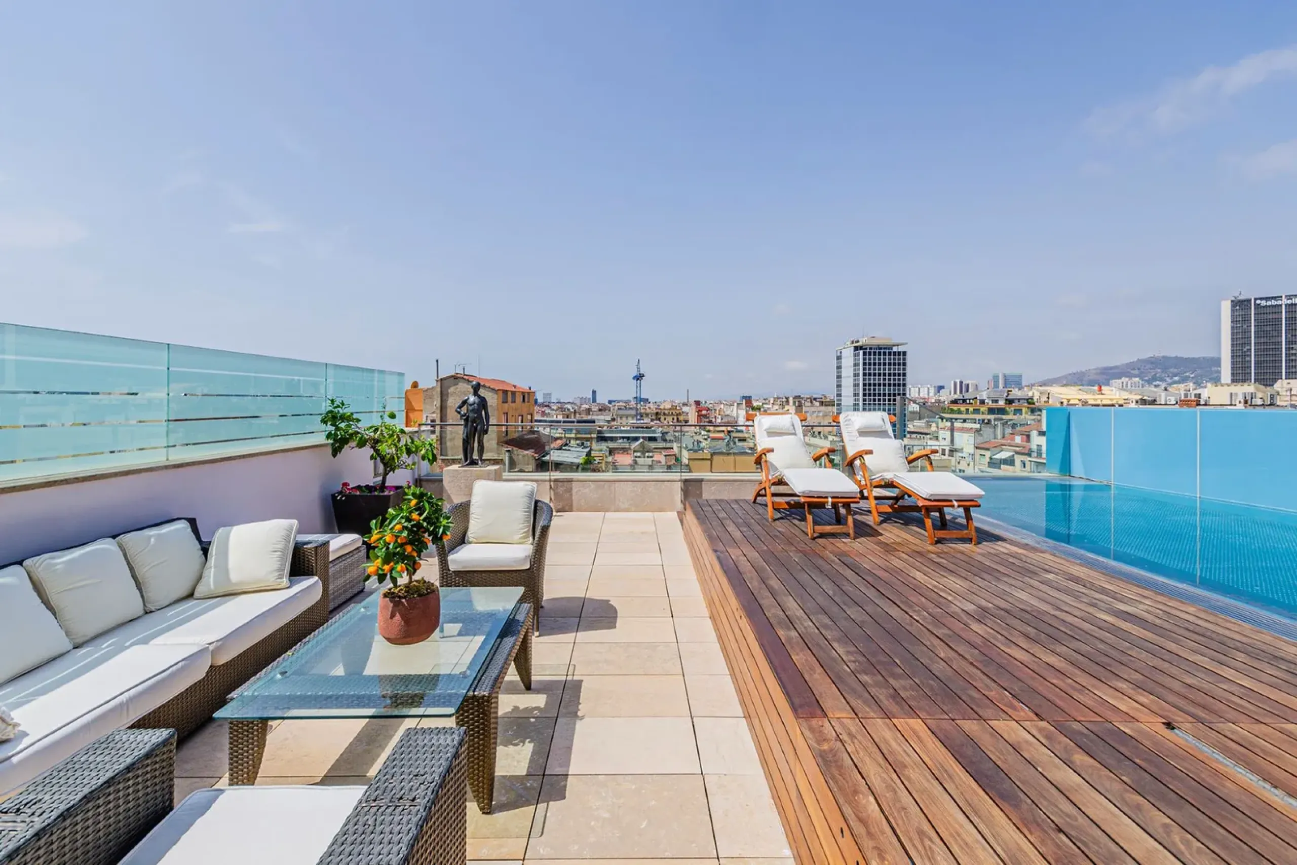 Extraordinary Penthouse With Pool on Passeig de Gracia in Golden Square, Barcelona
