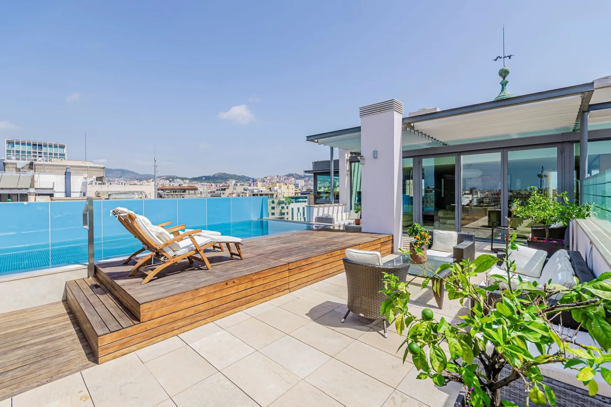 Extraordinary Penthouse With Pool on Passeig de Gracia in Golden Square, Barcelona