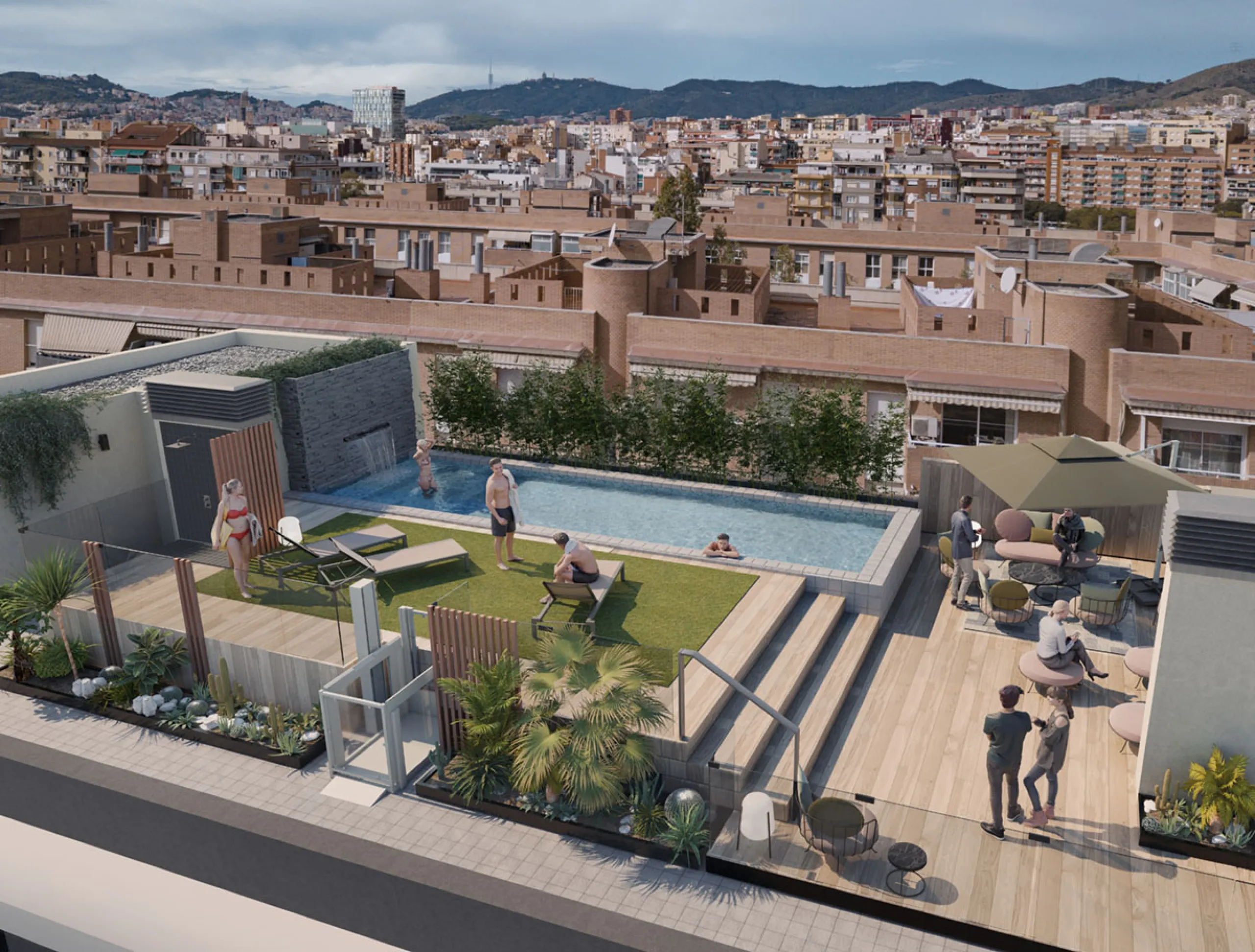 Apartments Under Construction in the Up-and-Coming Area of Sant Andreu, Barcelona