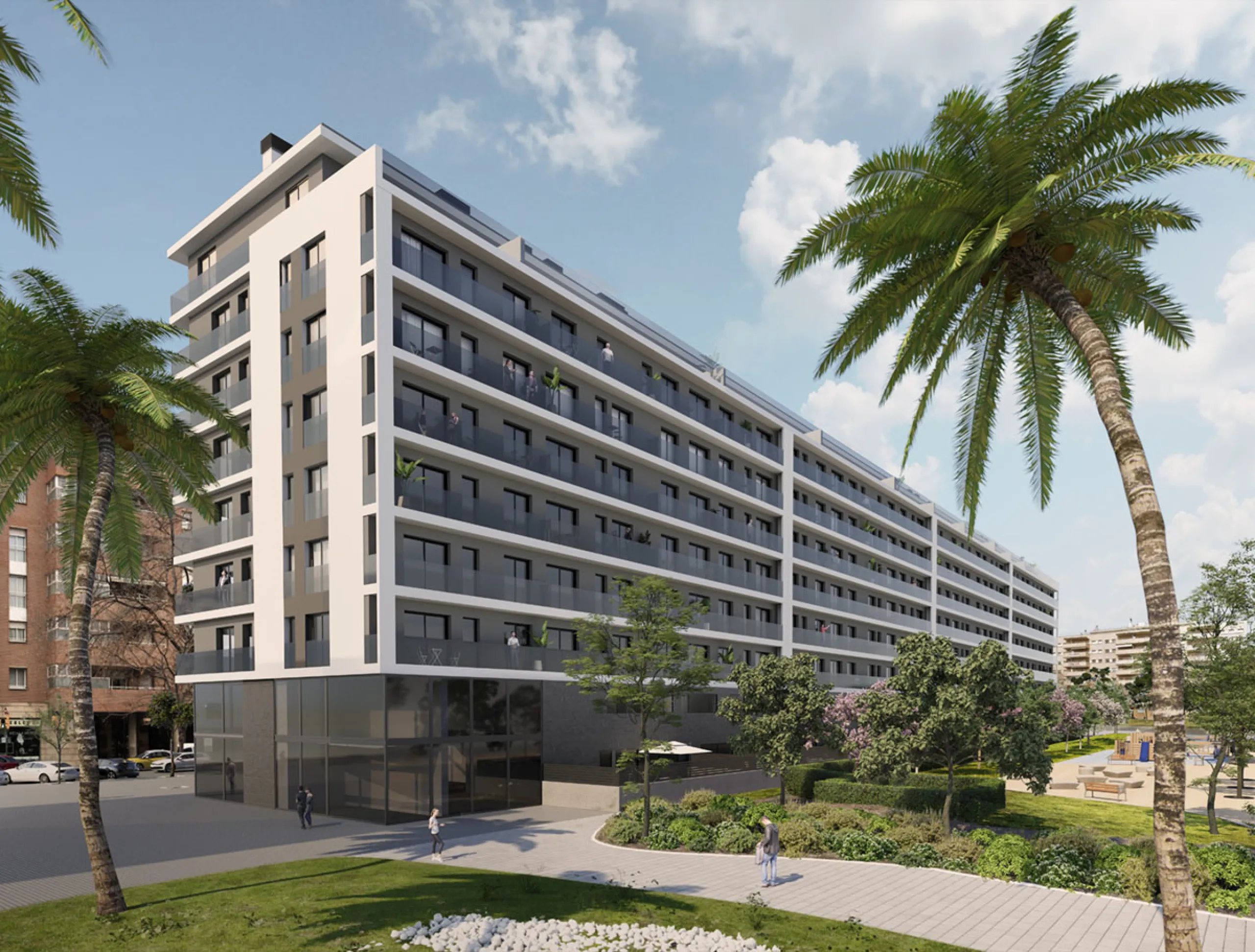 Apartments Under Construction in the Up-and-Coming Area of Sant Andreu, Barcelona