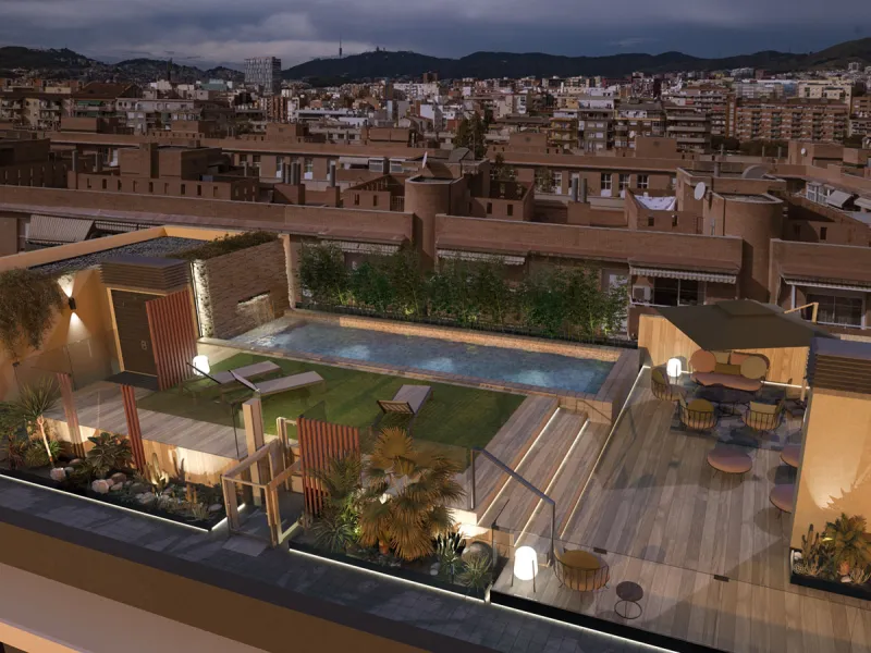 Apartments Under Construction in the Up-and-Coming Area of Sant Andreu, Barcelona