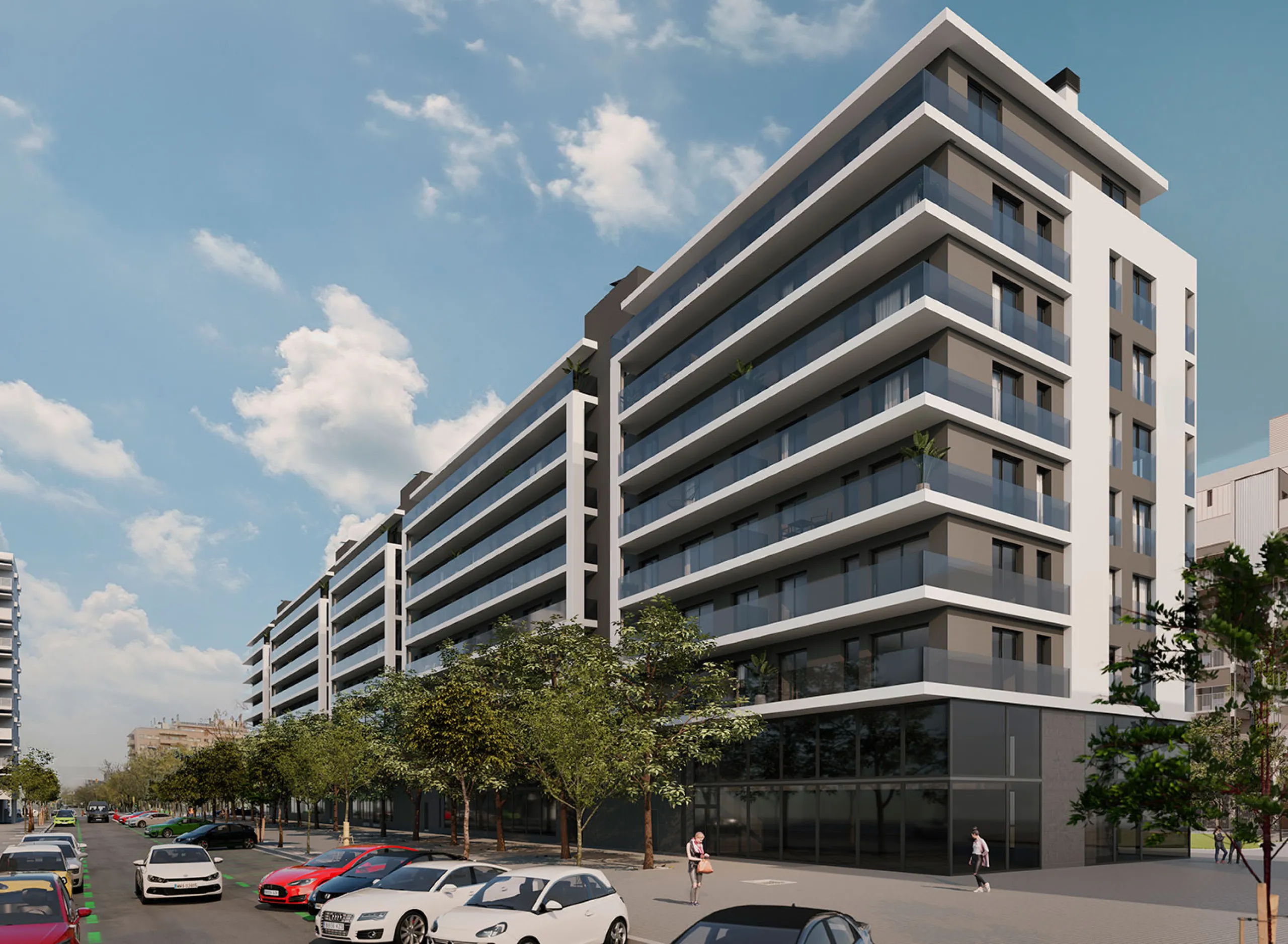 Apartments Under Construction in the Up-and-Coming Area of Sant Andreu, Barcelona