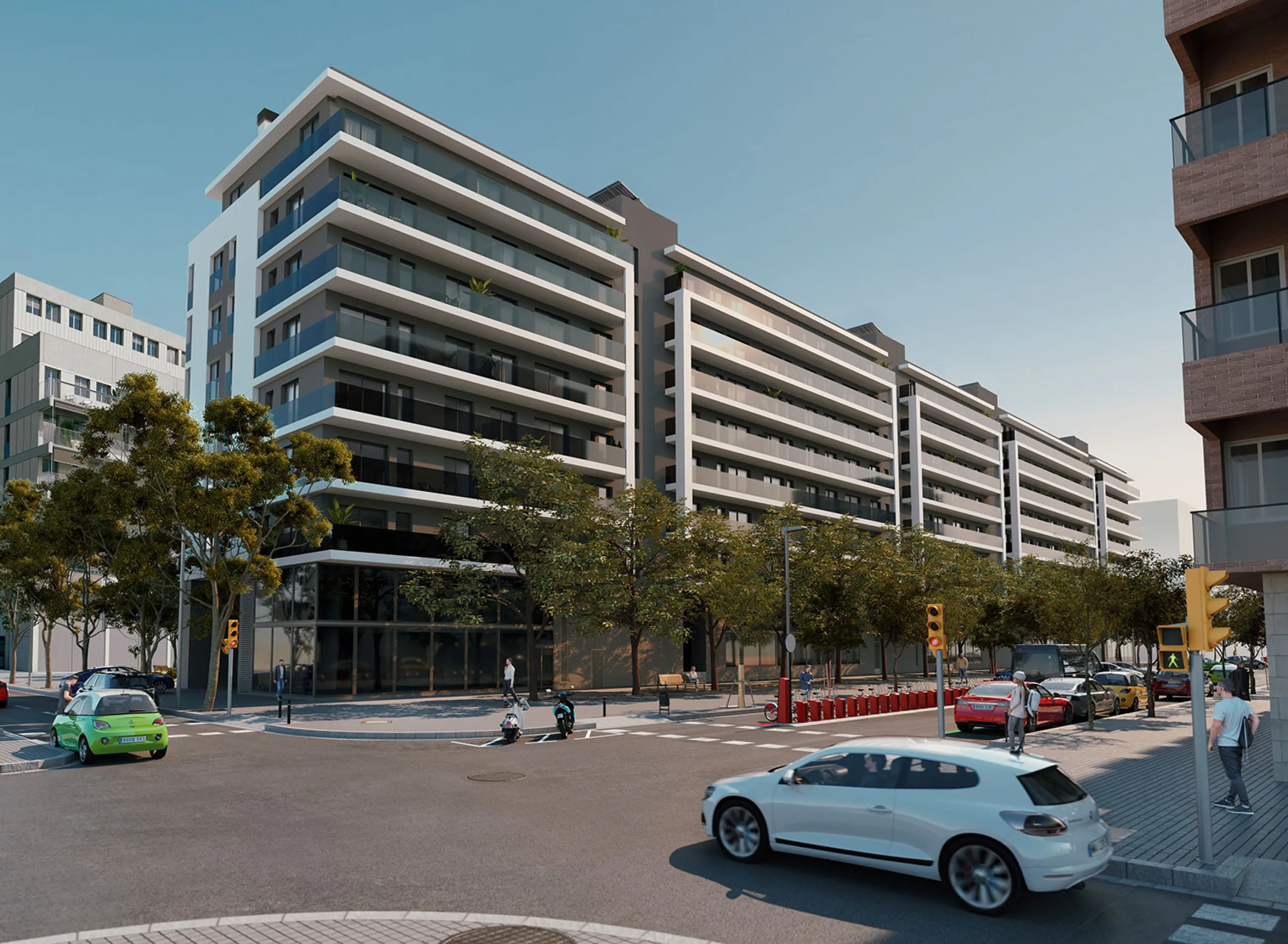 Apartments Under Construction in the Up-and-Coming Area of Sant Andreu, Barcelona